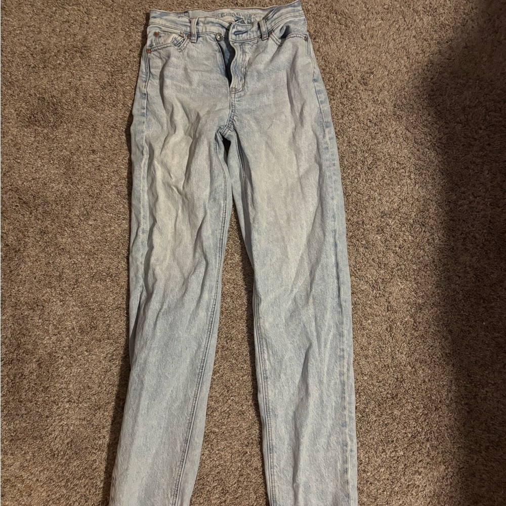 Altar'd State Light Wash Straight Leg Jeans